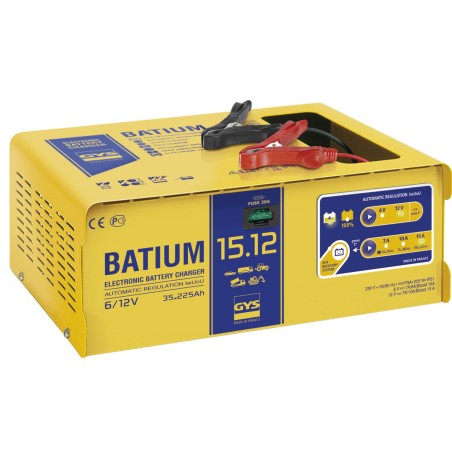 CARGADOR AUTOM.BATIUM 15/12 230V-6/12V